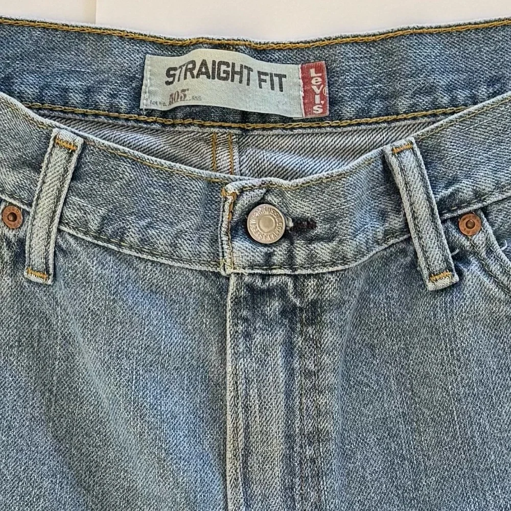 Levi’s 505‎ Straight Fit Denim Shorts Light Wash 38 USA Classic